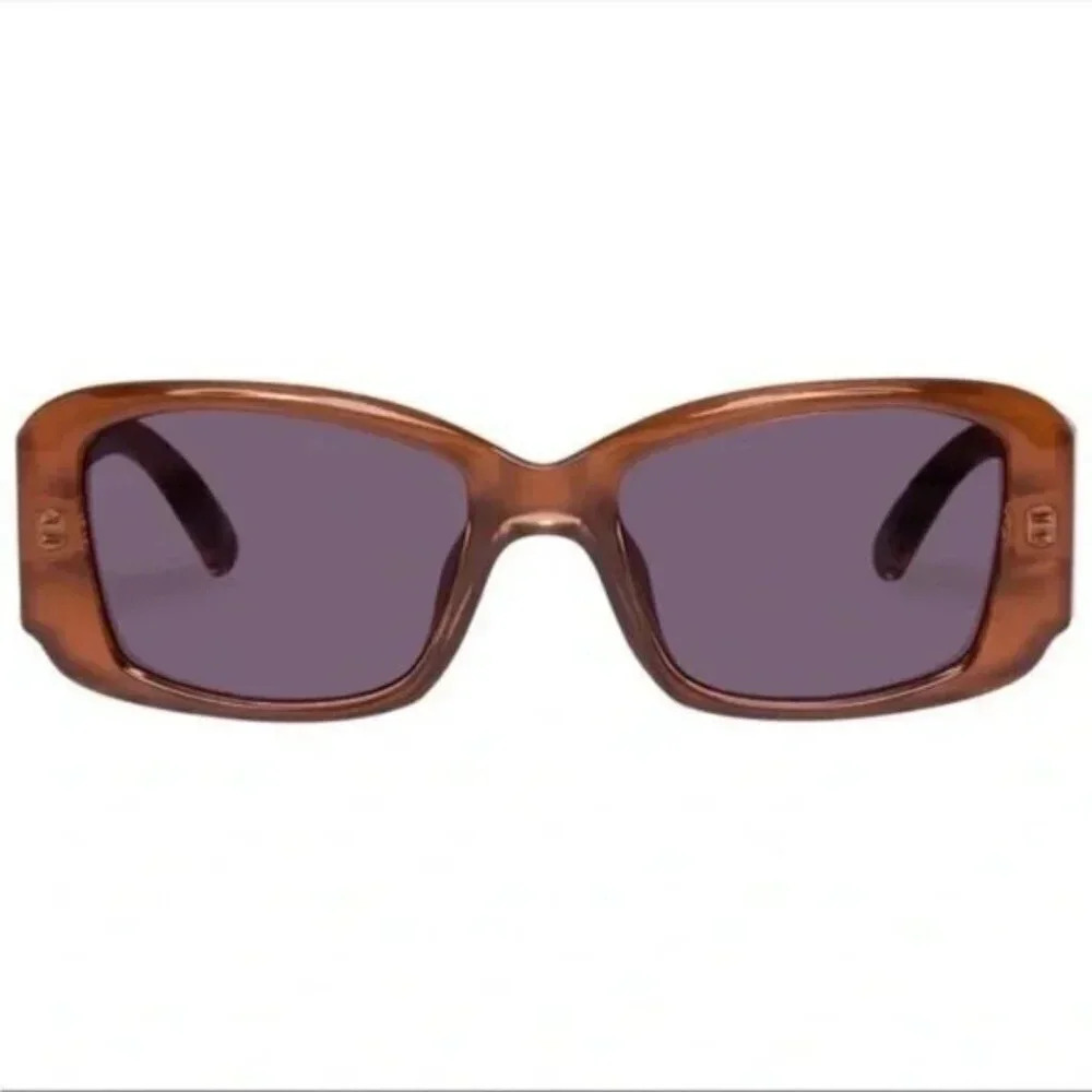 Le Specs 54mm Nouveau Riche Caramel Brown Sunglasses - Picture 3 of 4